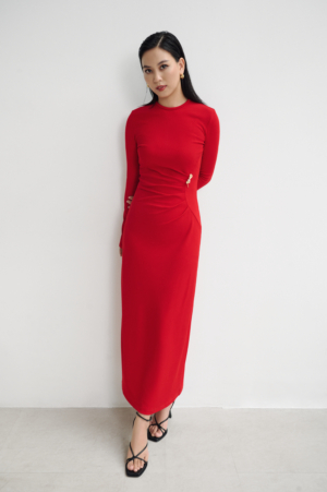 Đầm dệt kim YV ROSE – RED