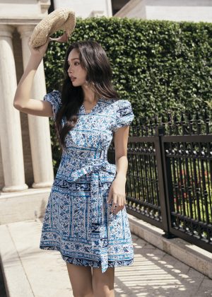 Azure Horizon Mini Dress