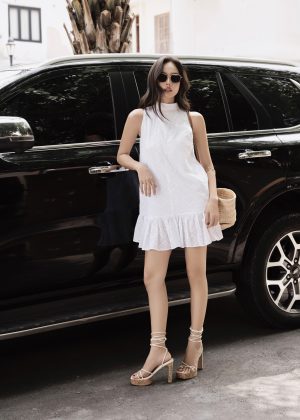 Seaside Whisper Eyelet Dress