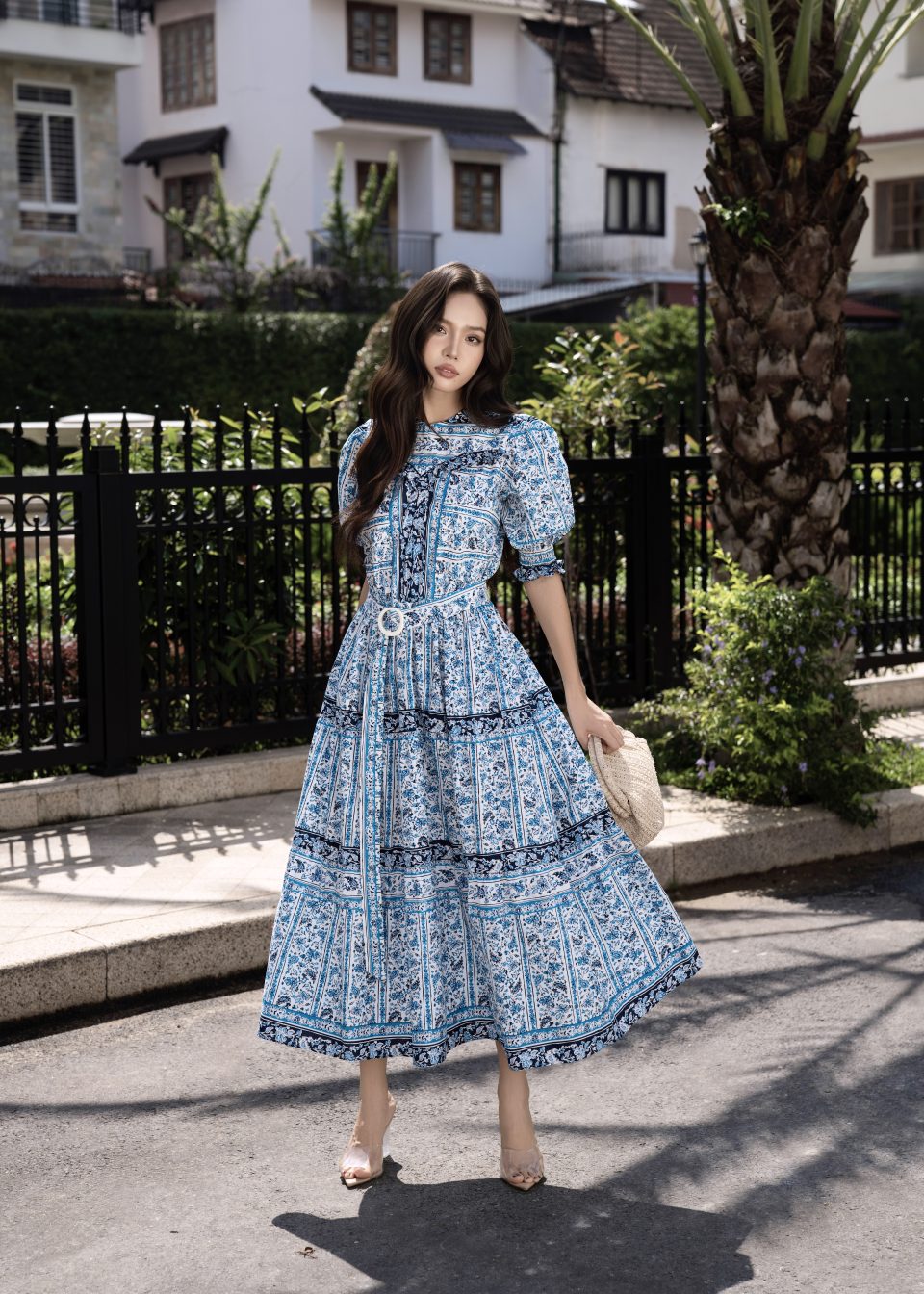 Blue Garden Maxi Dress