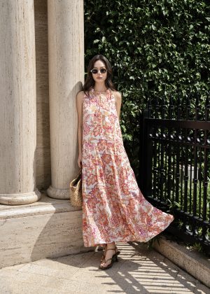 Autumn Bloom Maxi Dress