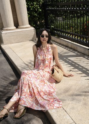 Autumn Bloom Maxi Dress