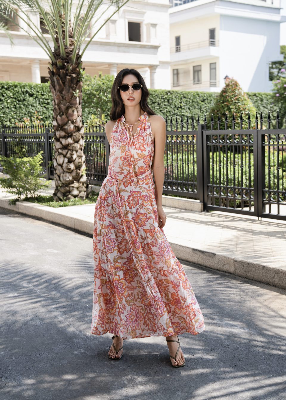 Autumn Bloom Maxi Dress