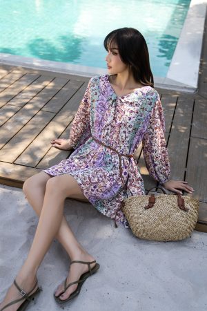 Floral Breeze Long Sleeve Dress