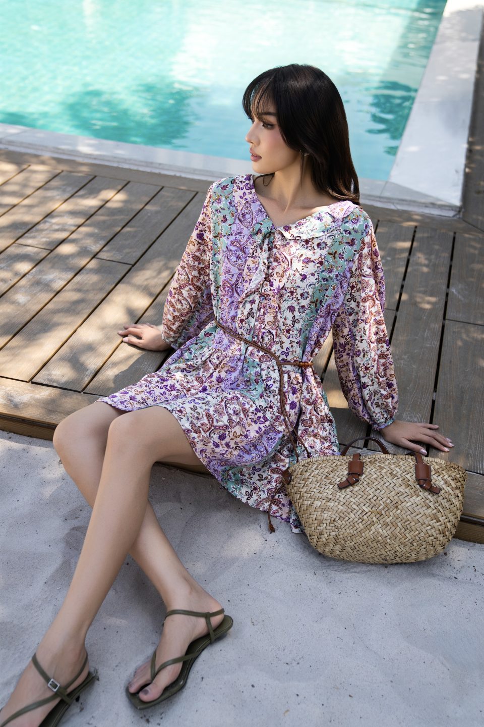 Floral Breeze Long Sleeve Dress