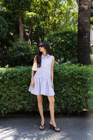 Stripe Sailor Mini Dress