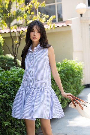 Stripe Sailor Mini Dress