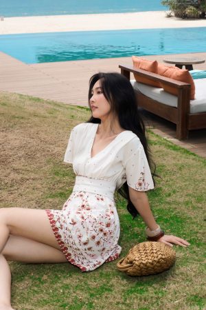 Mykonos Azure Dress